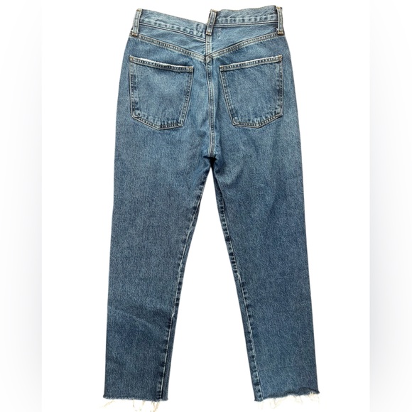 Agolde Revolve Criss Cross High Rise Straight Jean - Picture 12 of 13
